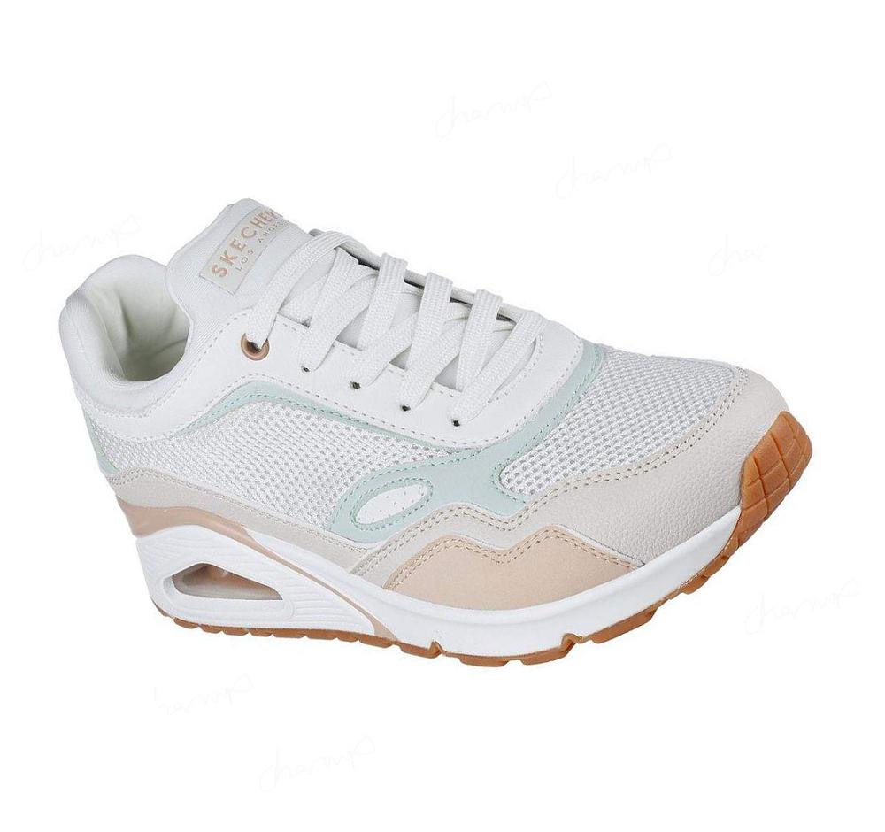 Zapatillas Skechers Uno - Heel Hints Mujer Blancas Multicolor | I6A93_AR