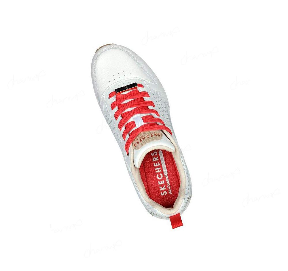 Zapatillas Skechers Uno - Hot Air Mujer Blancas Rojas | 659AC_AR