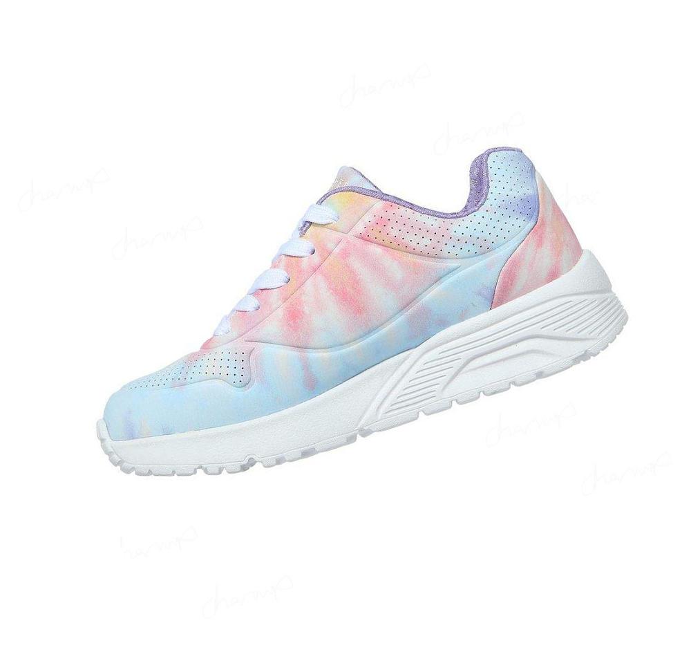 Zapatillas Skechers Uno Lite - Cloudy Dye Niña Blancas Multicolor | 60T00_AR