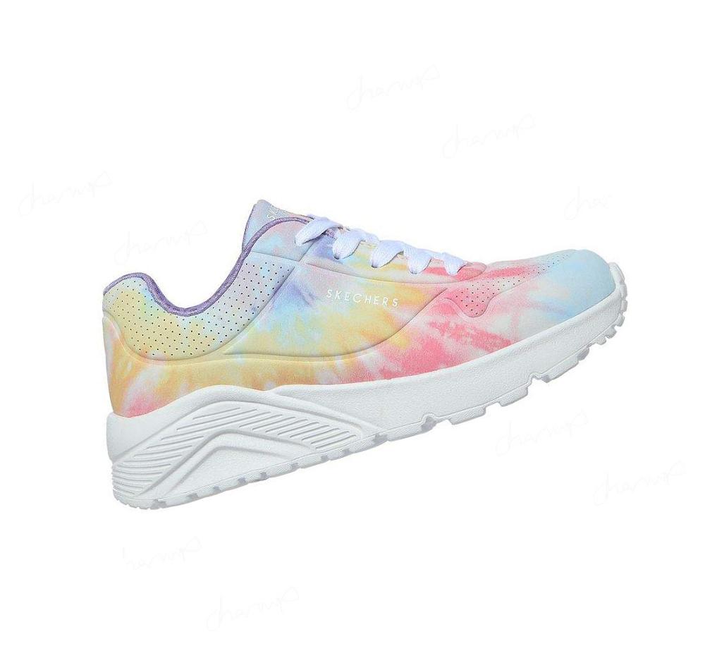 Zapatillas Skechers Uno Lite - Cloudy Dye Niña Blancas Multicolor | 60T00_AR