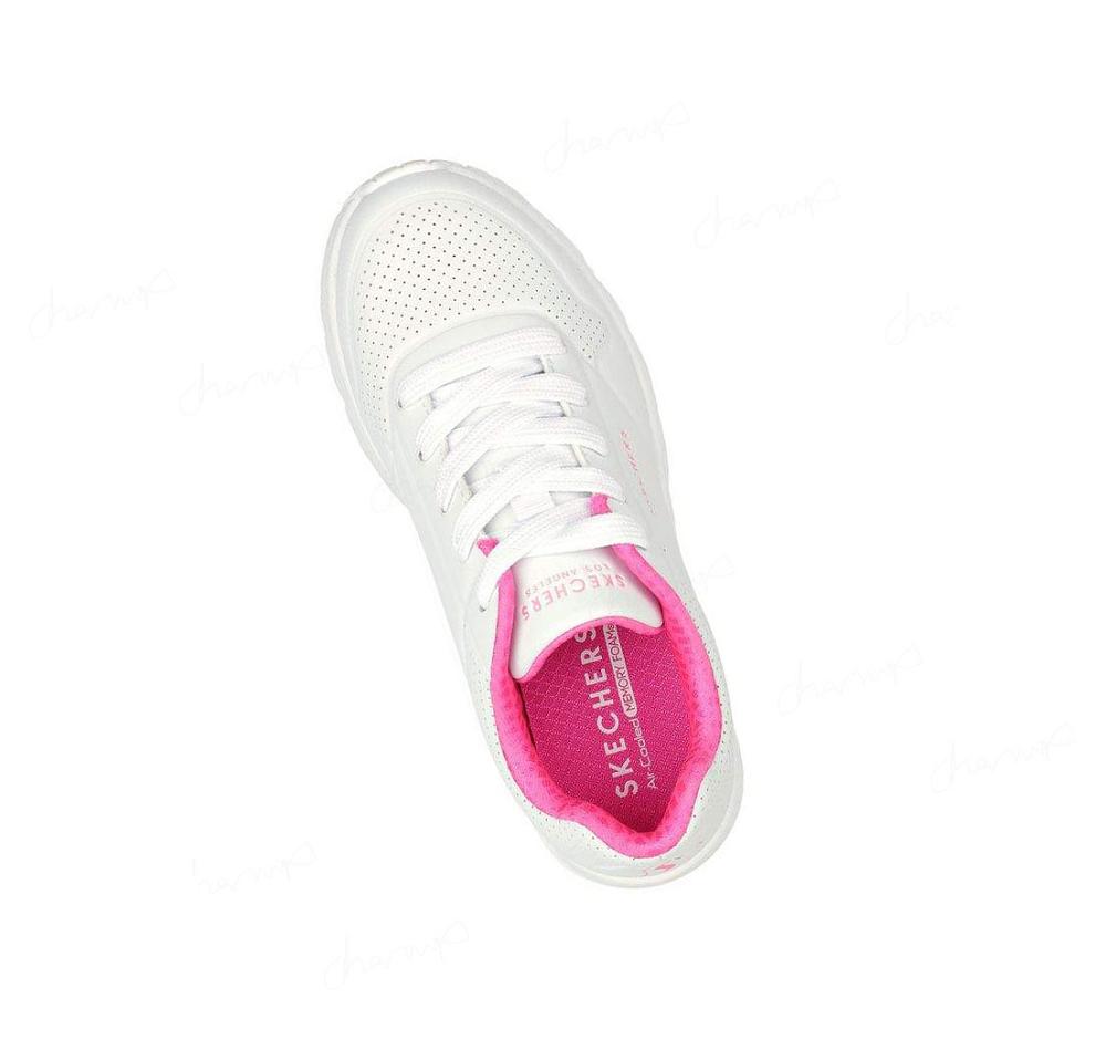 Zapatillas Skechers Uno Lite - In My Zone Niña Blancas Rosas | 61T0L_AR