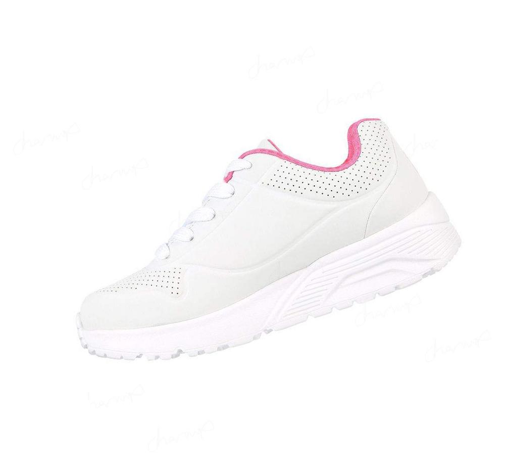 Zapatillas Skechers Uno Lite - In My Zone Niña Blancas Rosas | 61T0L_AR