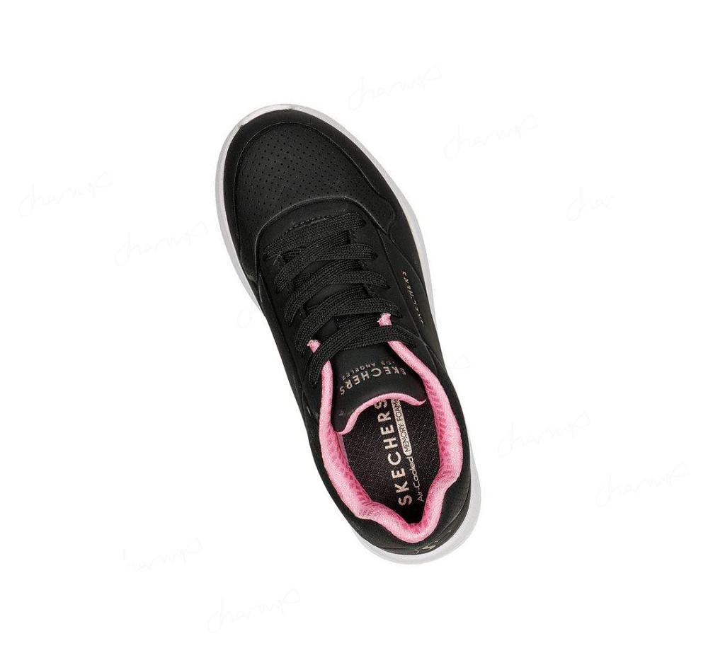 Zapatillas Skechers Uno Lite - In My Zone Niña Negras | 62T0W_AR