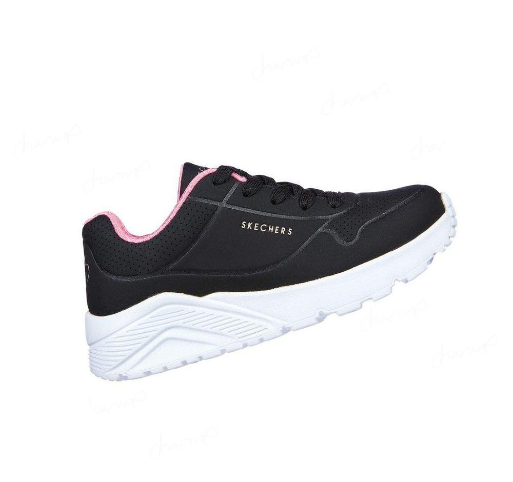 Zapatillas Skechers Uno Lite - In My Zone Niña Negras | 62T0W_AR