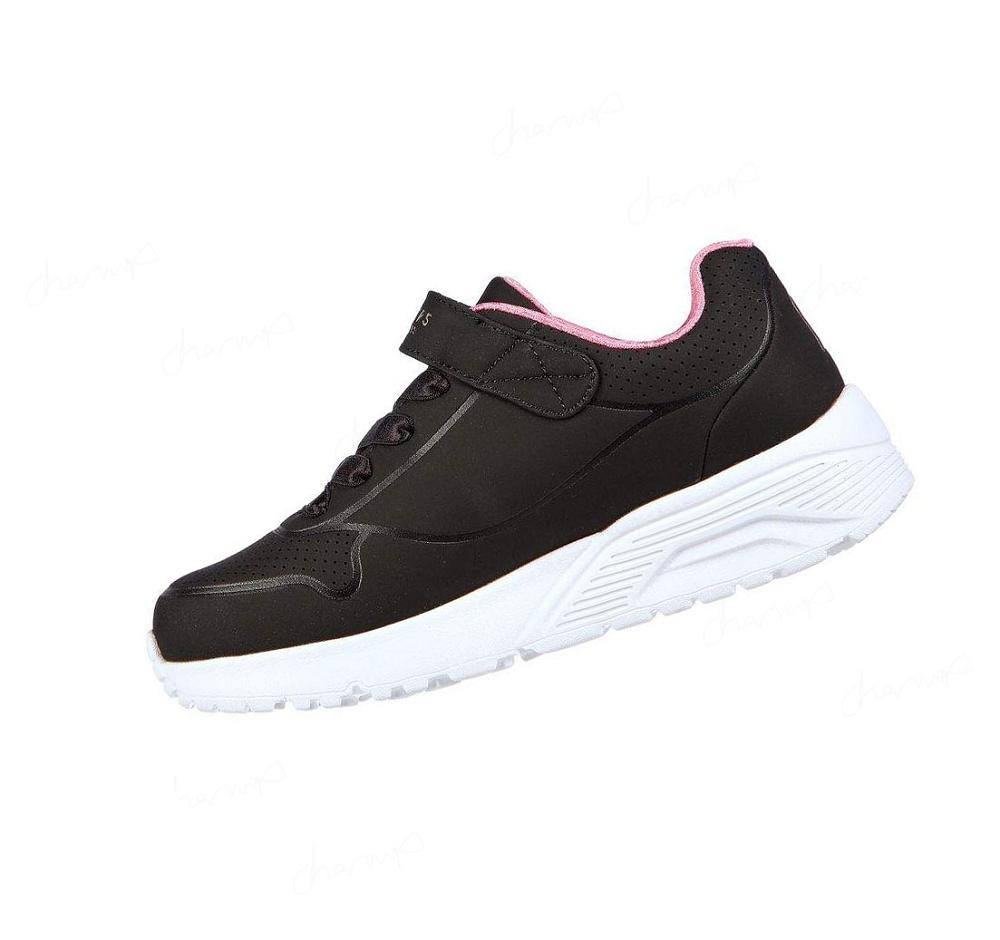 Zapatillas Skechers Uno Lite Niña Negras | 61A5X_AR