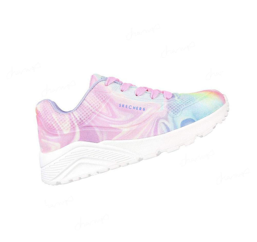 Zapatillas Skechers Uno Lite - Swirlified Niña Rosas Multicolor | 60A58_AR