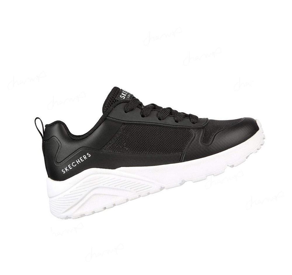 Zapatillas Skechers Uno Lite - Zelden Niño Negras Blancas | T901D_AR