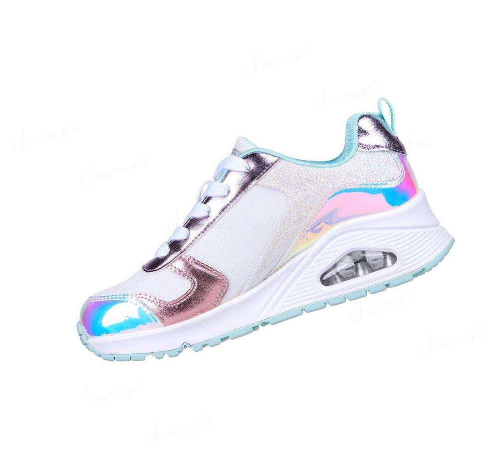 Zapatillas Skechers Uno - Metallic Remix Niña Blancas Multicolor | 6320K_AR