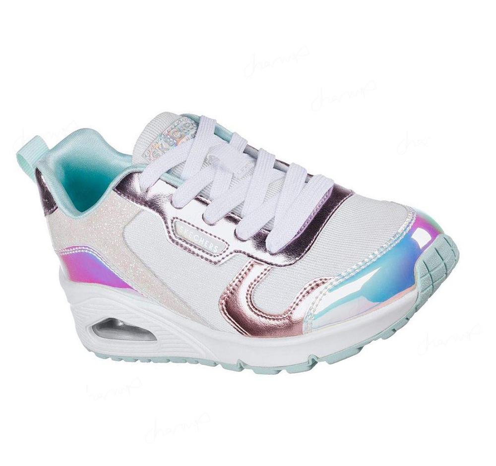 Zapatillas Skechers Uno - Metallic Remix Niña Blancas Multicolor | 6320K_AR