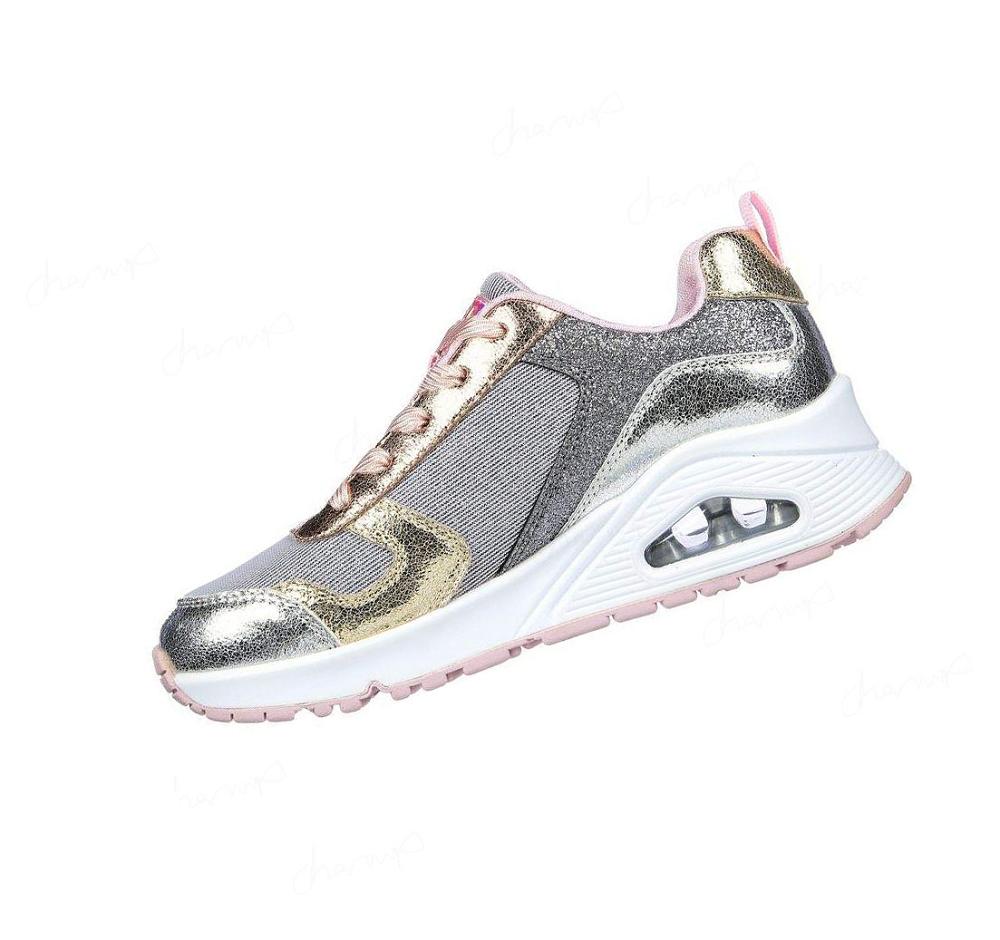 Zapatillas Skechers Uno - Metallic Remix Niña Doradas | 63A50_AR