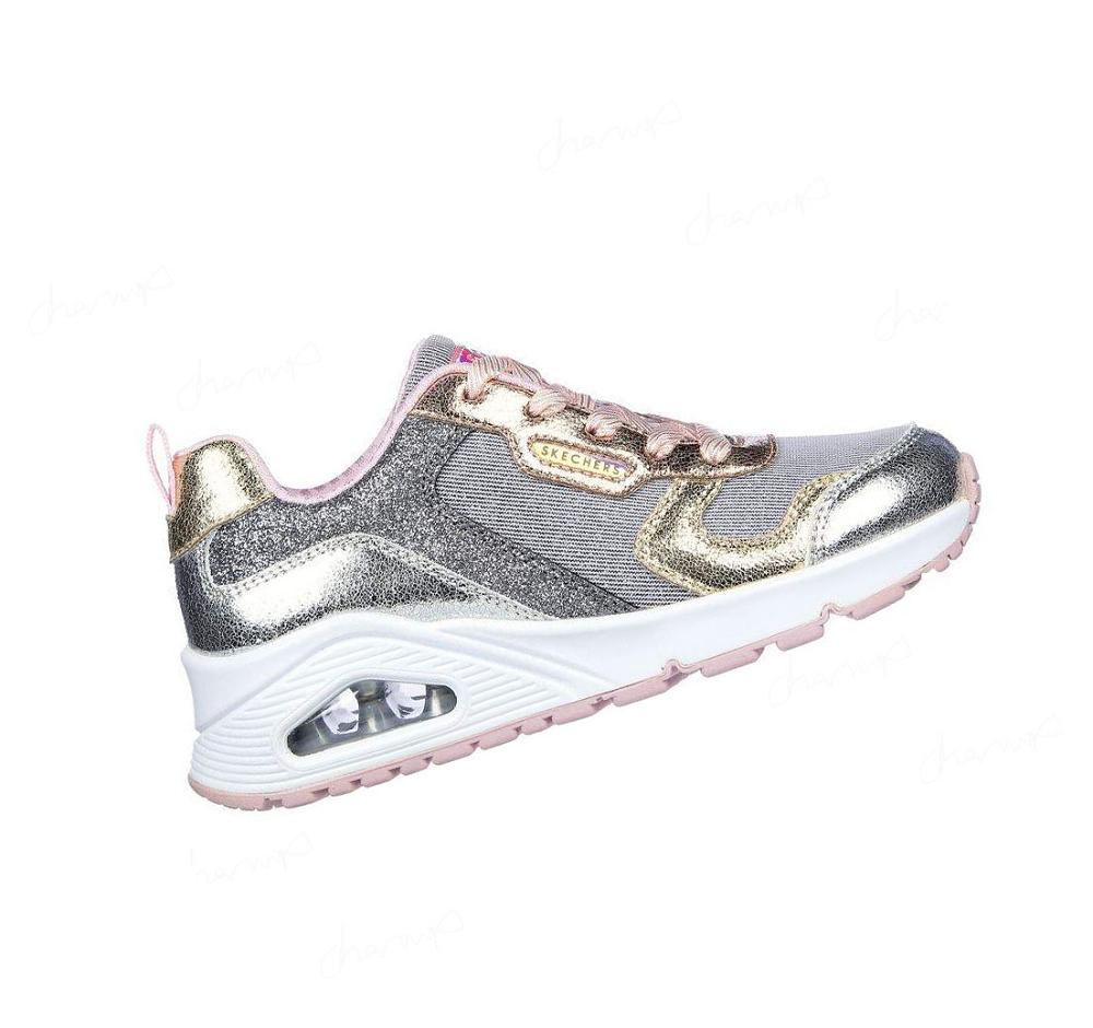 Zapatillas Skechers Uno - Metallic Remix Niña Doradas | 63A50_AR