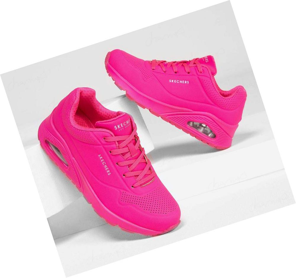 Zapatillas Skechers Uno - Night Shades Mujer Rosas | IT2AL_AR