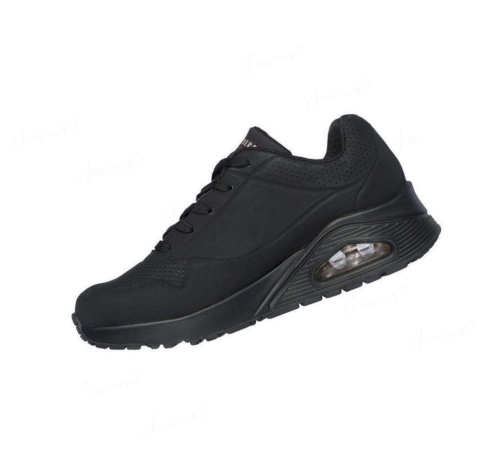 Zapatillas Skechers Uno - Stand On Air Mujer Negras | I8A9P_AR