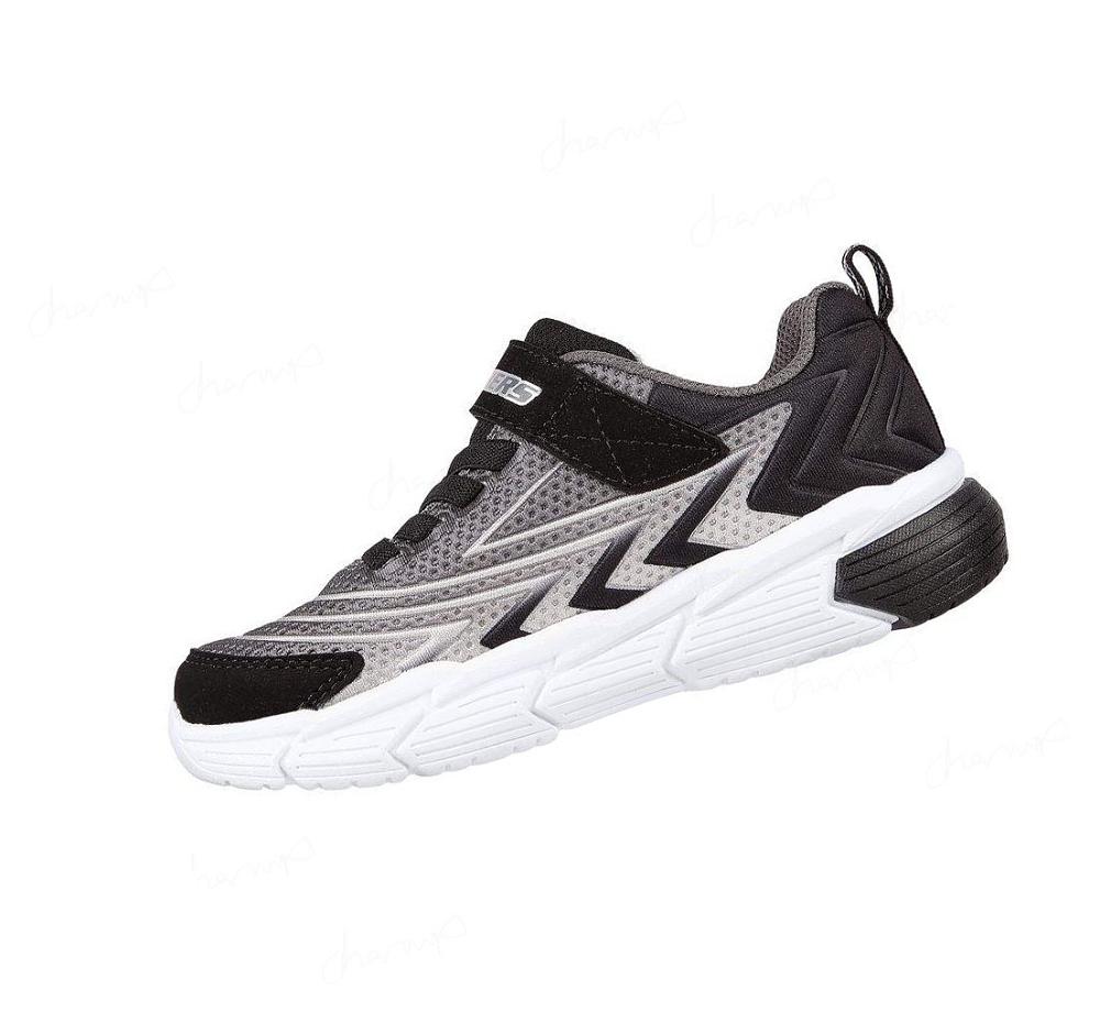 Zapatillas Skechers Vector-Matrix - Voltonik Niño Gris Negras | IA958_AR