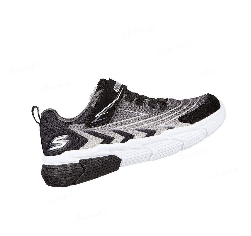 Zapatillas Skechers Vector-Matrix - Voltonik Niño Gris Negras | IA958_AR