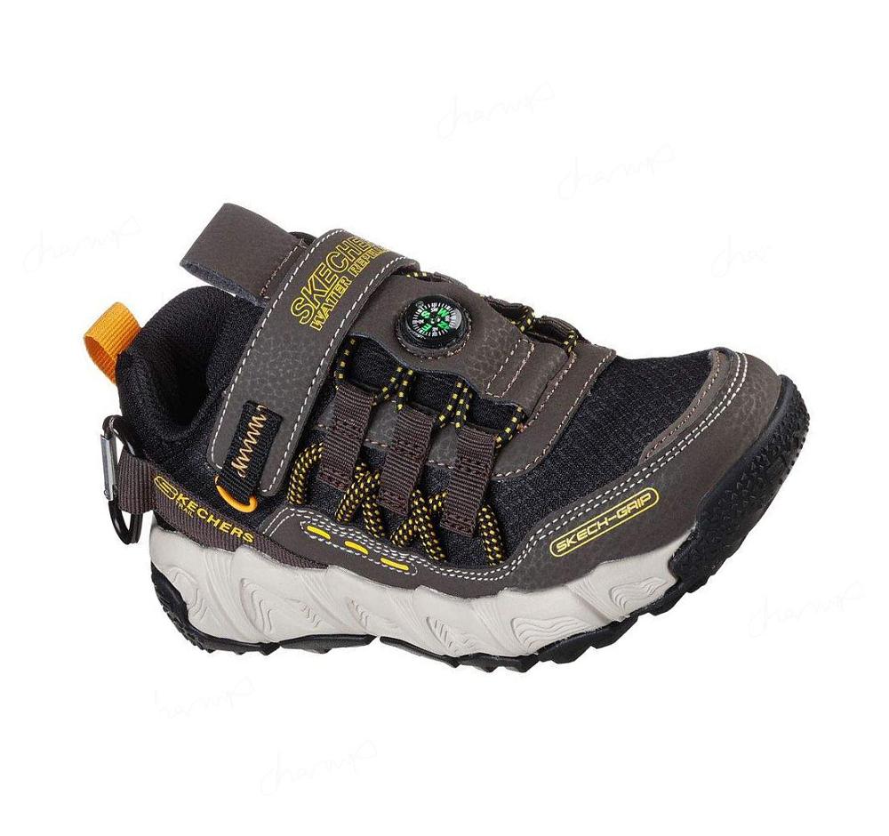 Zapatillas Skechers Velocitrek - Pro Scout Niño Chocolate Negras | 8051D_AR