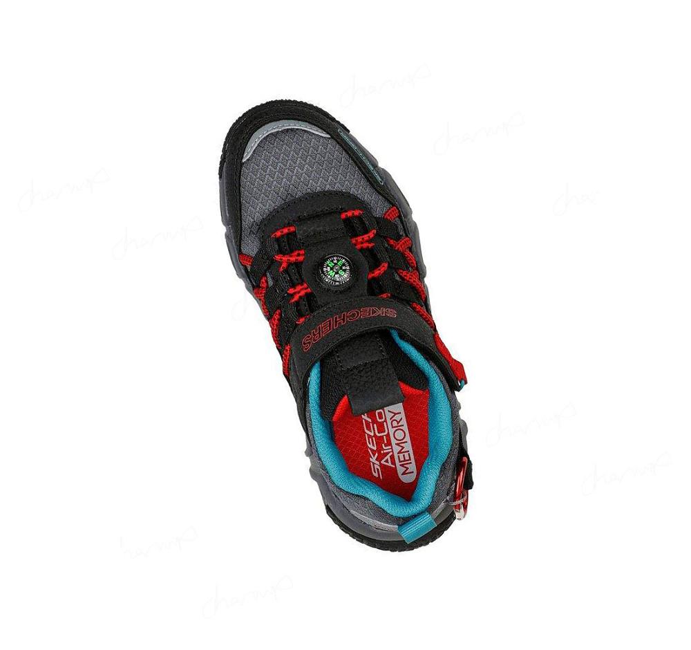 Zapatillas Skechers Velocitrek - Pro Scout Niño Negras Rojas | 8053E_AR