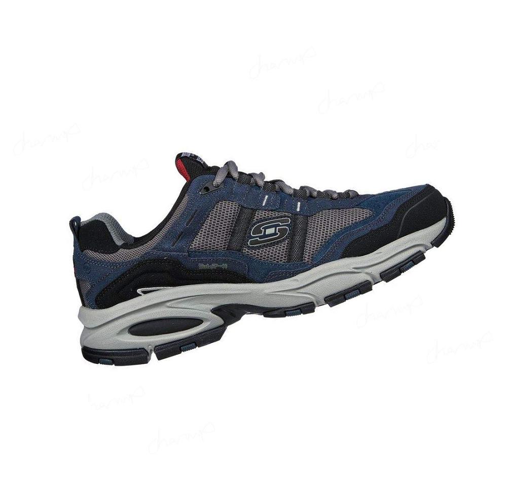 Zapatillas Skechers Vigor 2.0 - Trait Hombre Azul Marino Gris | 3889B_AR