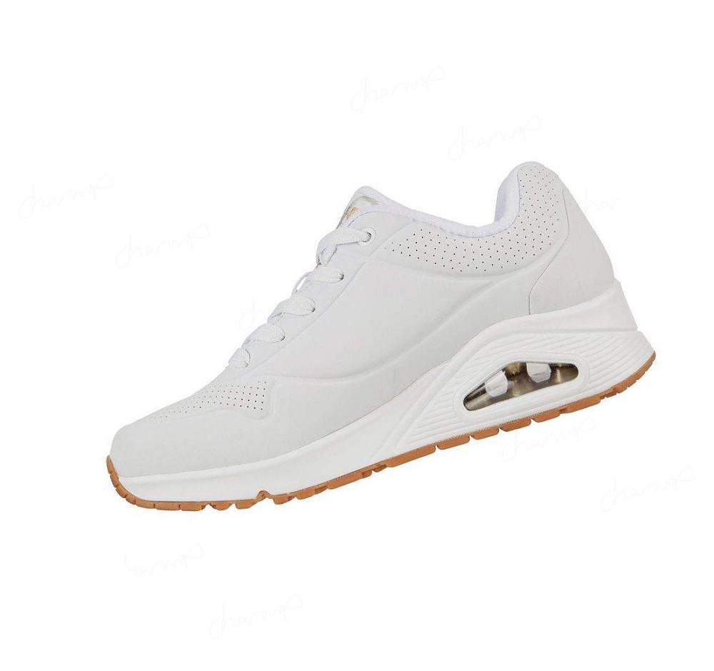 Zapatillas Skechers x JGoldcrown: Uno - Metallic Love Mujer Blancas Doradas | T5T3A_AR