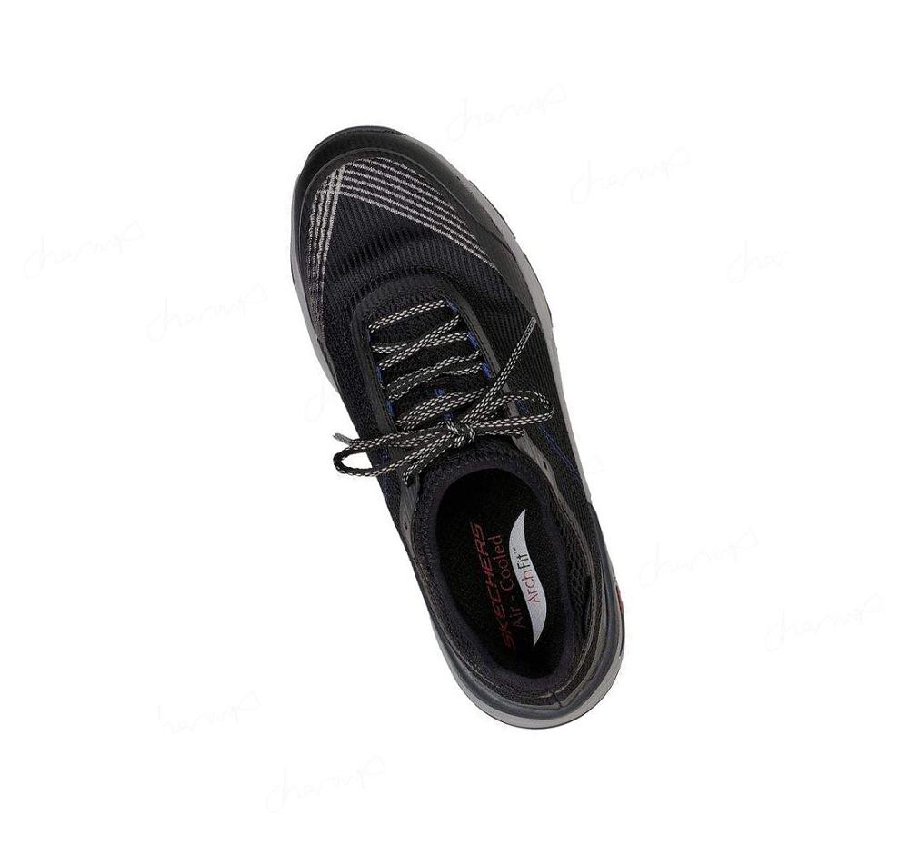 Zapatos Casuales Skechers Arch Fit Dawson - Mahone Hombre Negras Gris | I30TA_AR