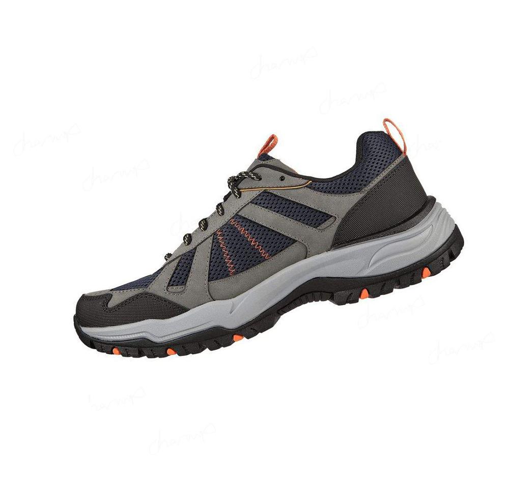 Zapatos Casuales Skechers Arch Fit Dawson - Vortego Hombre Azul Marino Gris | I3A3D_AR