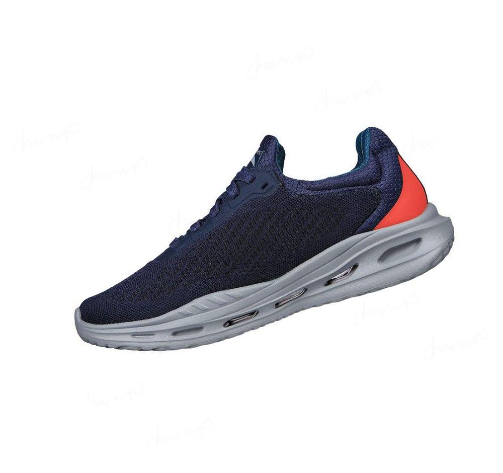 Zapatos Casuales Skechers Arch Fit Orvan - Trayver Hombre Azul Marino | IT93Q_AR