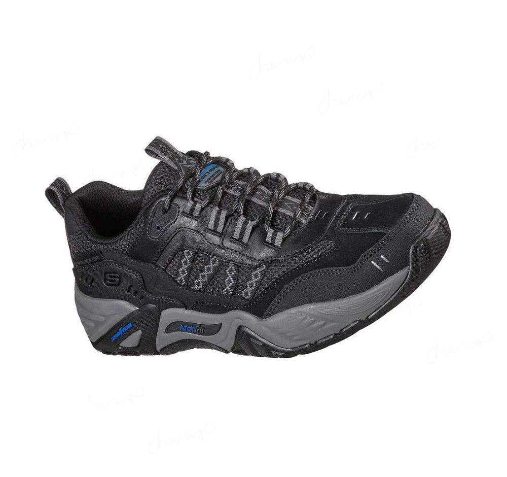 Zapatos Casuales Skechers Arch Fit Recon - Jericko Hombre Negras | I218B_AR