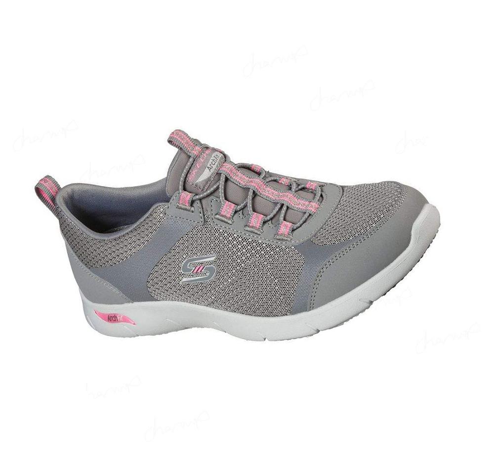 Zapatos Casuales Skechers Arch Fit Refine - Her Best Mujer Gris Rosas | A038L_AR