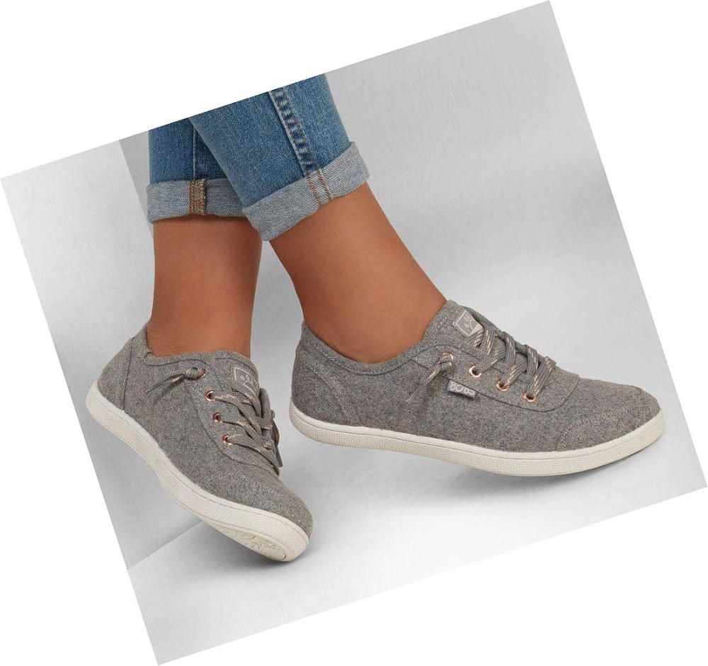 Zapatos Casuales Skechers BOBS B Cute - Camp Cuddle Mujer Gris | A599Q_AR