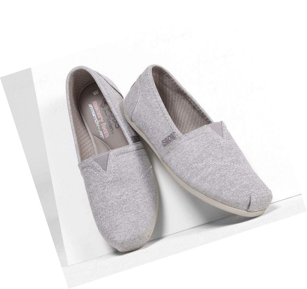 Zapatos Casuales Skechers BOBS Plush - Express Yourself Mujer Gris | 30A9A_AR