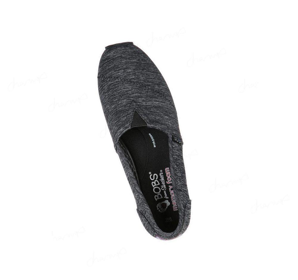 Zapatos Casuales Skechers BOBS Plush - Express Yourself Mujer Negras | 61A98_AR