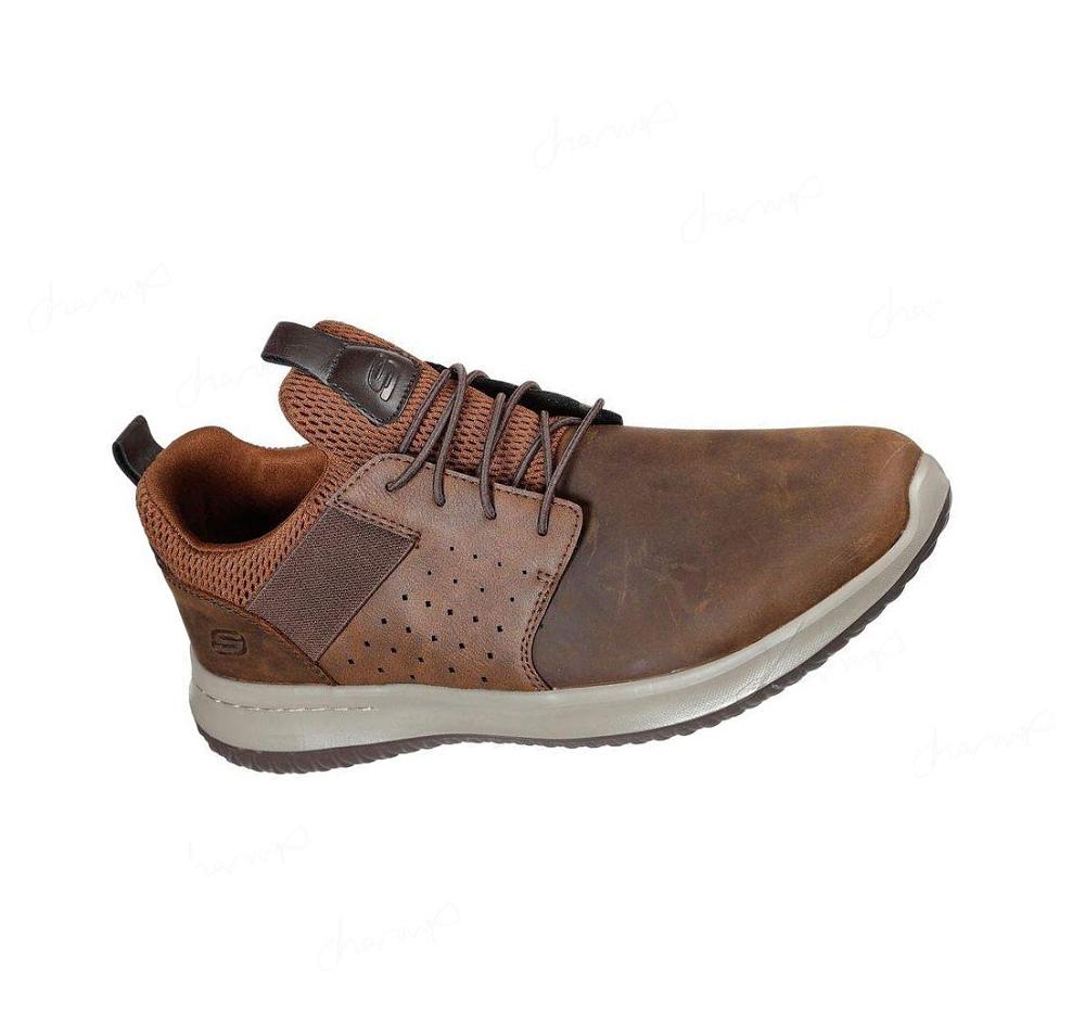 Zapatos Casuales Skechers Delson - Axton Hombre Marrones | T28TA_AR