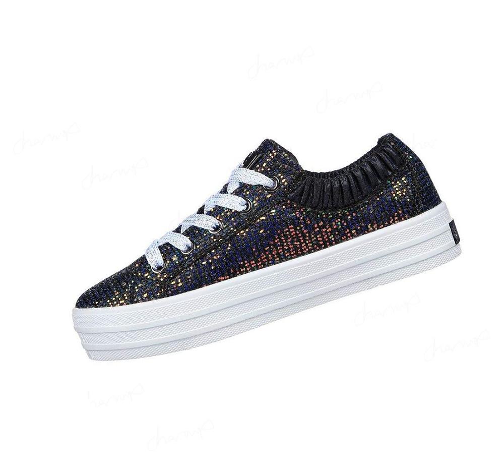 Zapatos Casuales Skechers Double Up - Glitter Shines Niña Negras | 39T05_AR