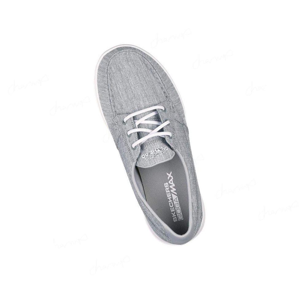 Zapatos Casuales Skechers GOwalk Lite - Isla Mujer Gris Claro | 60630_AR