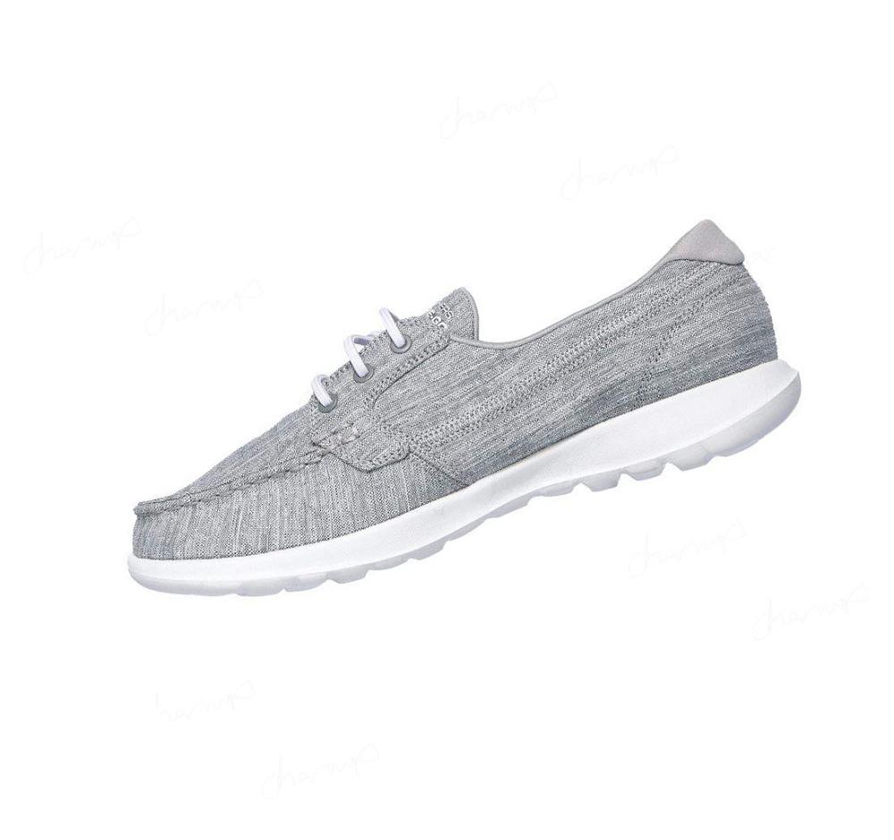 Zapatos Casuales Skechers GOwalk Lite - Isla Mujer Gris Claro | 60630_AR