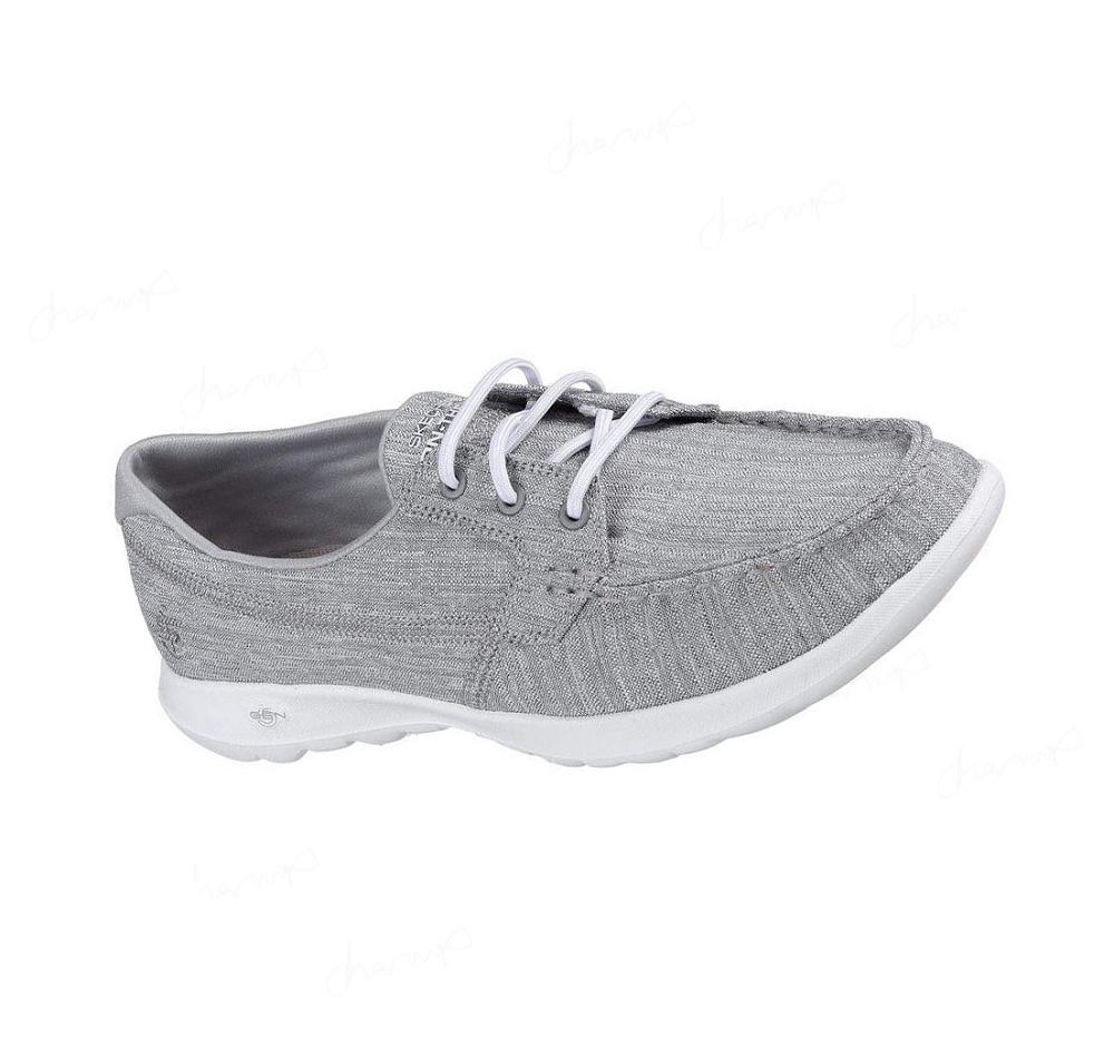 Zapatos Casuales Skechers GOwalk Lite - Isla Mujer Gris Claro | 60630_AR