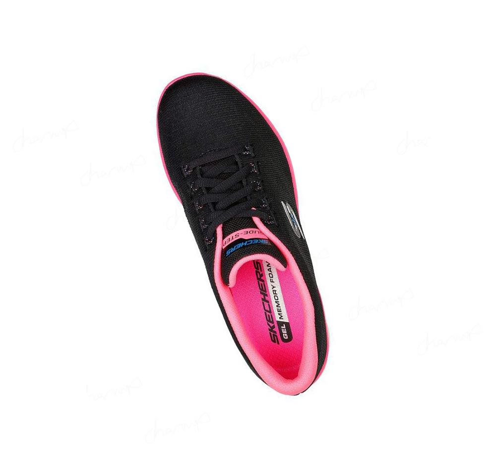 Zapatos Casuales Skechers Glide-Step Flex - Sheer Virtue Mujer Negras Rosas | AA88C_AR