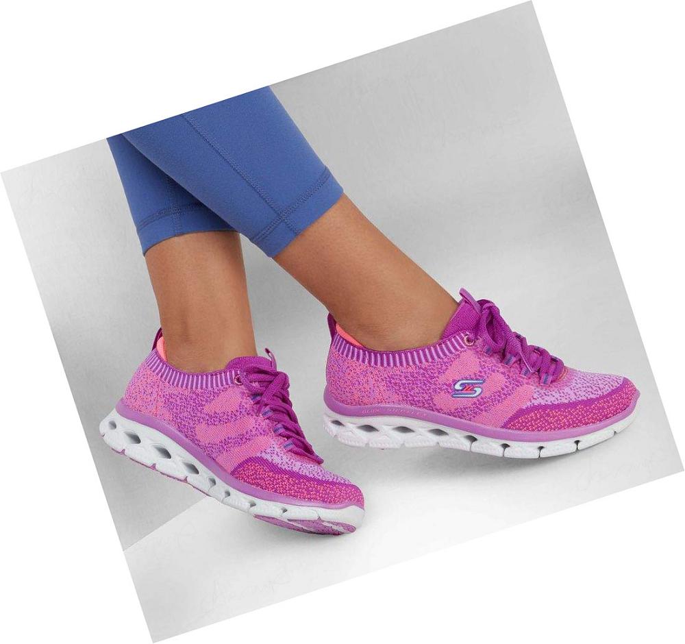 Zapatos Casuales Skechers Glide-Step Flex - Cosmic Spirit Mujer Moradas | I5130_AR