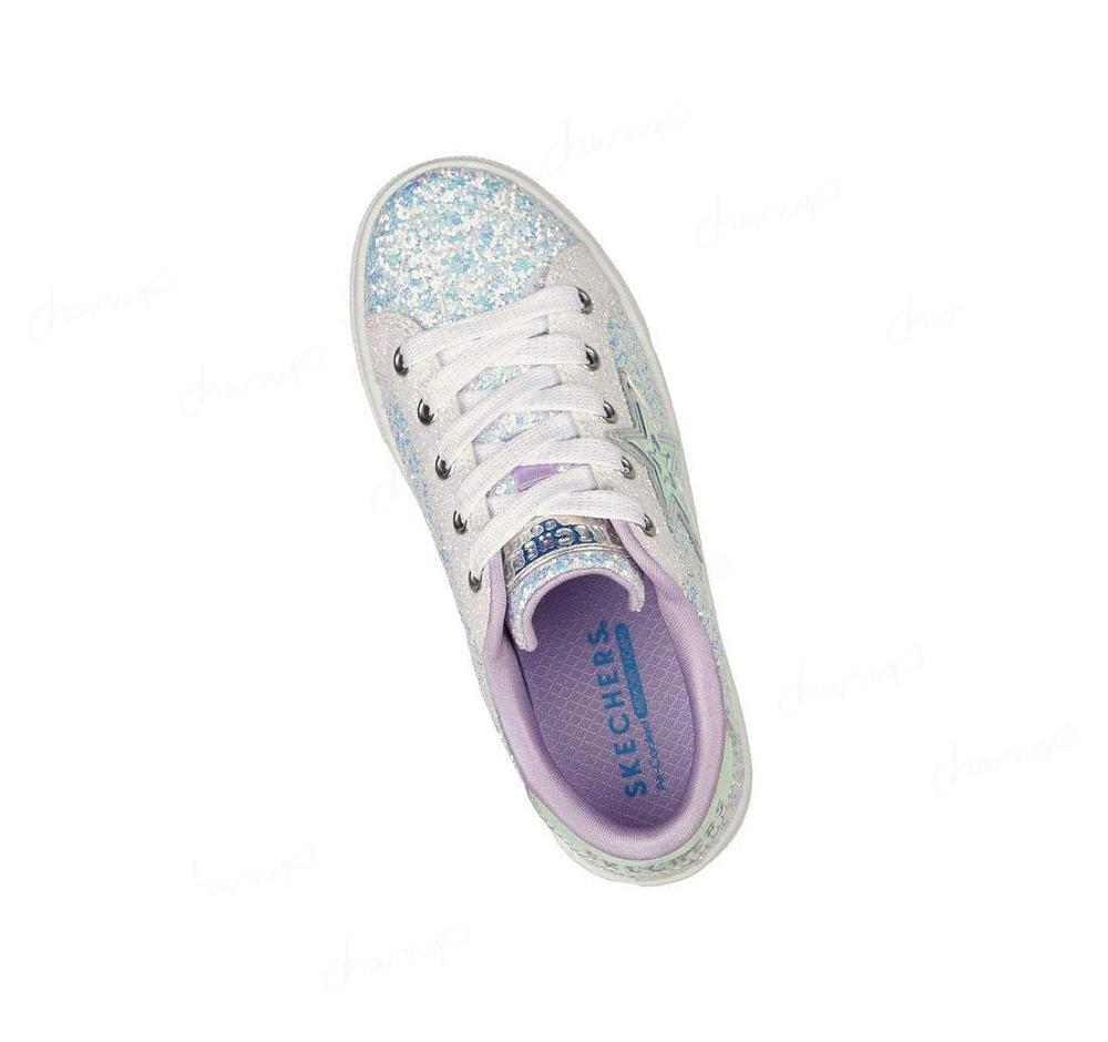 Zapatos Casuales Skechers Goldie - Sparkle Up Niña Blancas Azules | 38T0B_AR