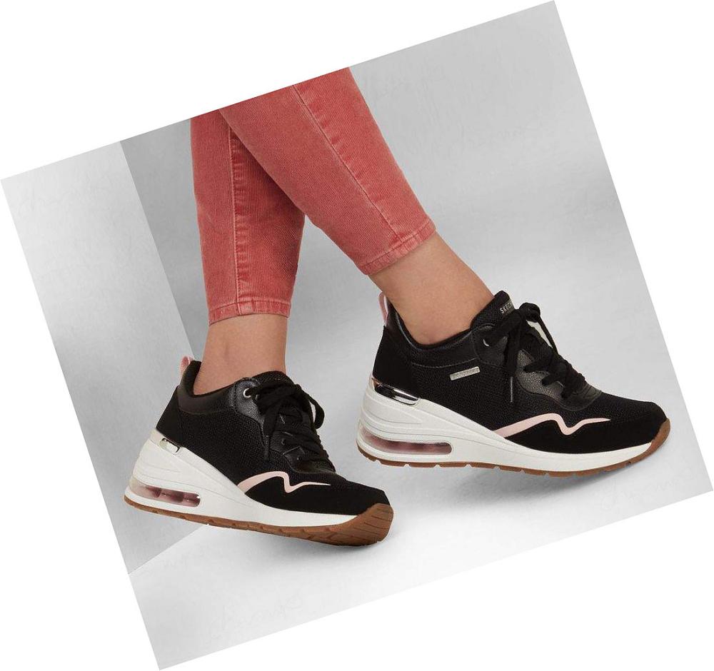 Zapatos Casuales Skechers Million Air - Air-Ess Mujer Negras | 3AA9D_AR