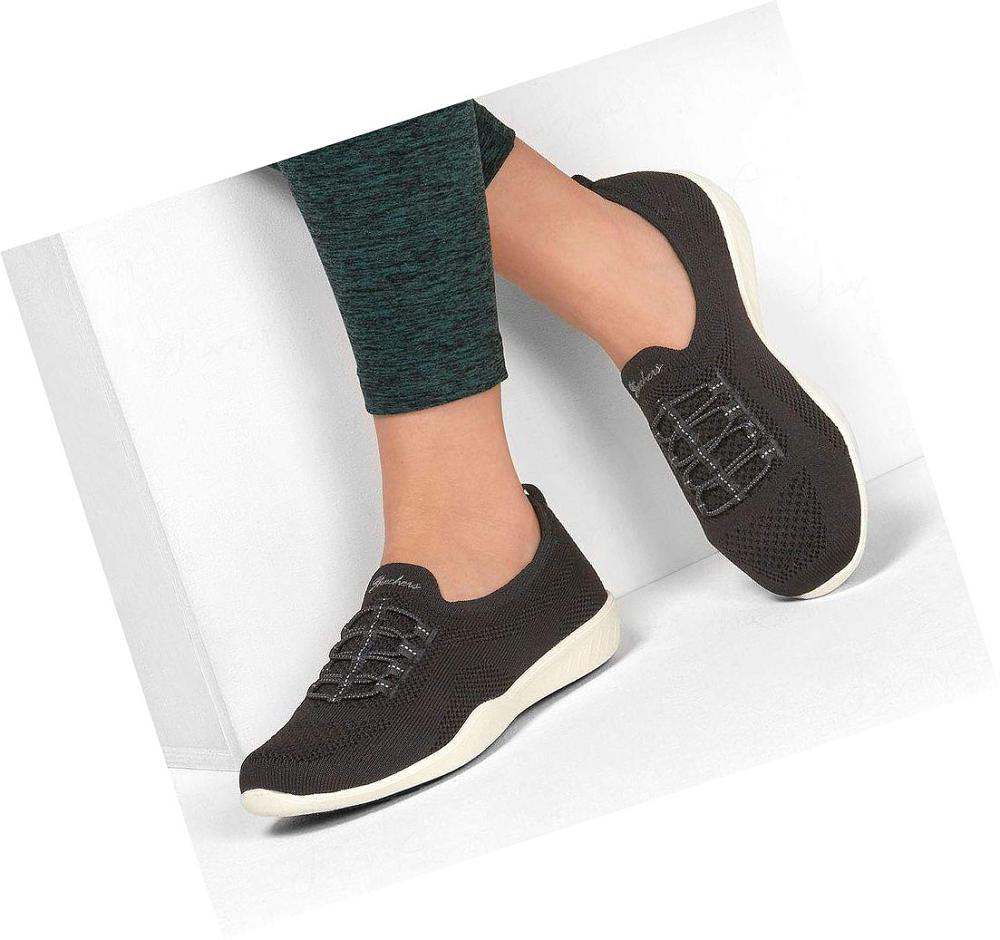 Zapatos Casuales Skechers Newbury St - Every Angle Mujer Negras Blancas | A2630_AR