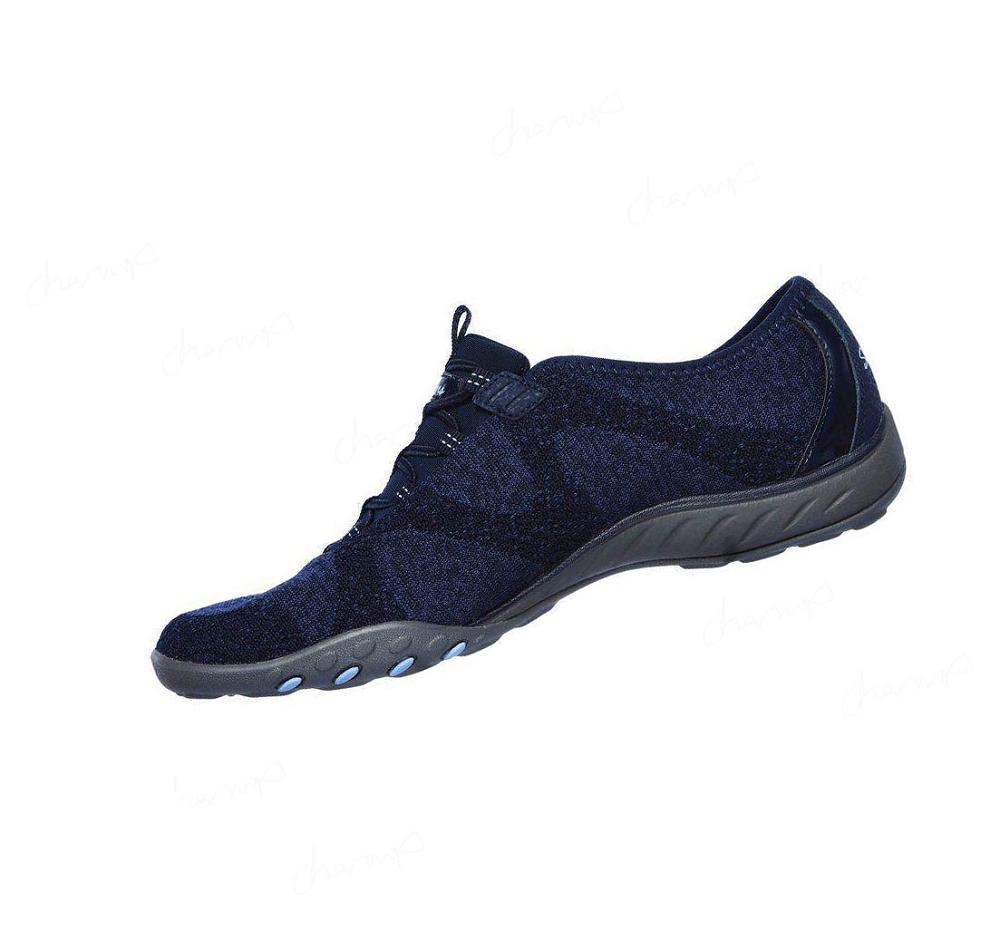 Zapatos Casuales Skechers Relaxed Fit: Breathe-Easy - Opportuknity Mujer Azul Marino | 35A98_AR