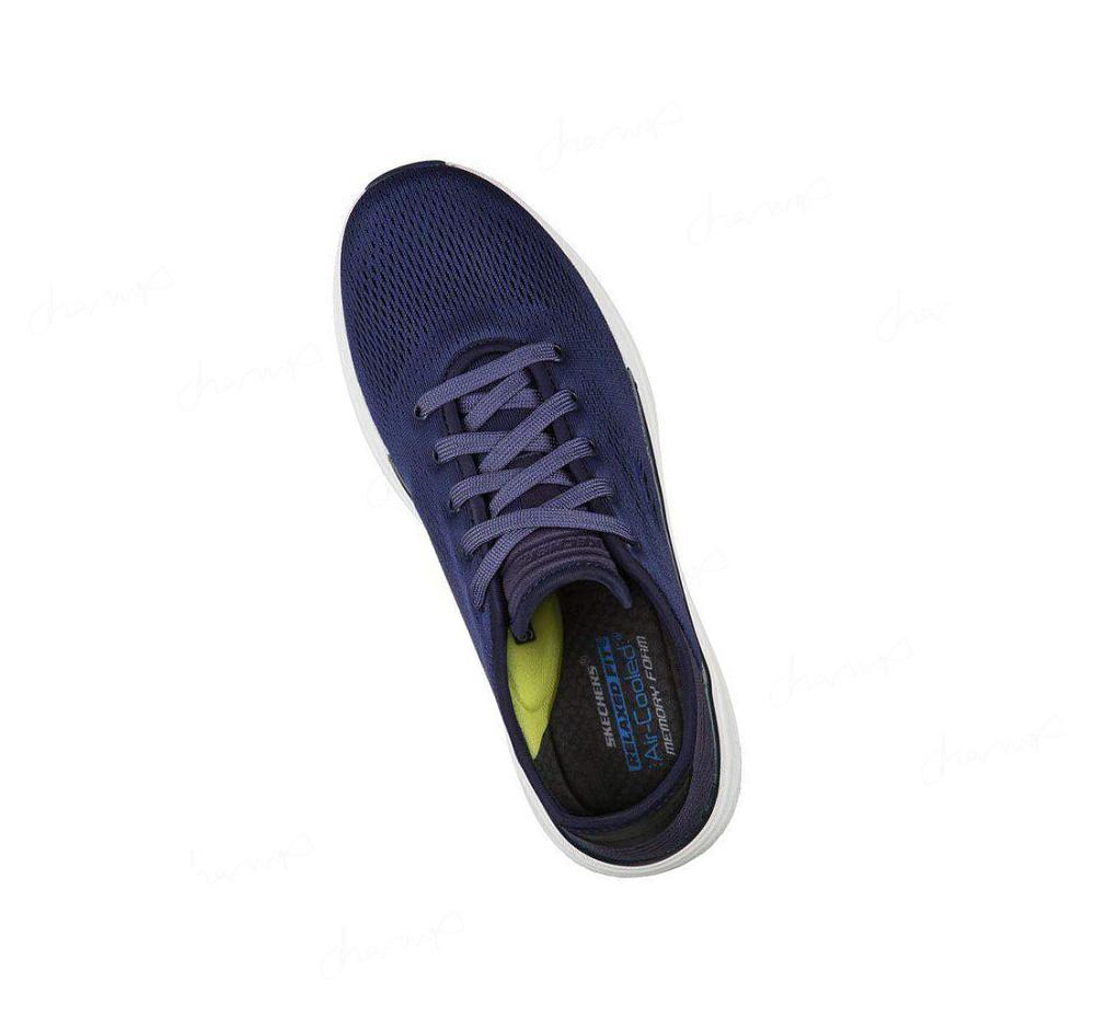 Zapatos Casuales Skechers Relaxed Fit: Crowder - Freewell Hombre Azul Marino | T262L_AR