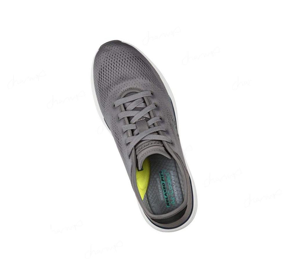 Zapatos Casuales Skechers Relaxed Fit: Crowder - Freewell Hombre Gris | T26AS_AR