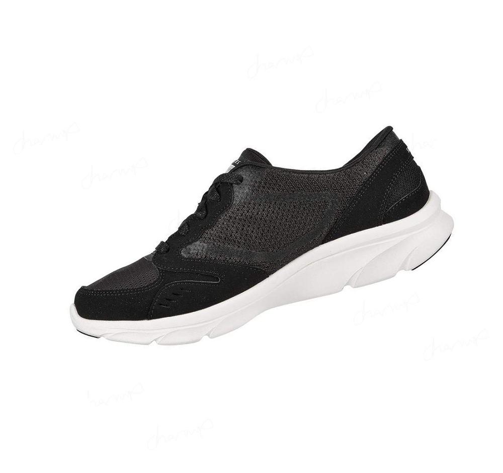 Zapatos Casuales Skechers Relaxed Fit: D'Lux Comodidad - Plenty Success Mujer Negras Blancas | A963Q_AR