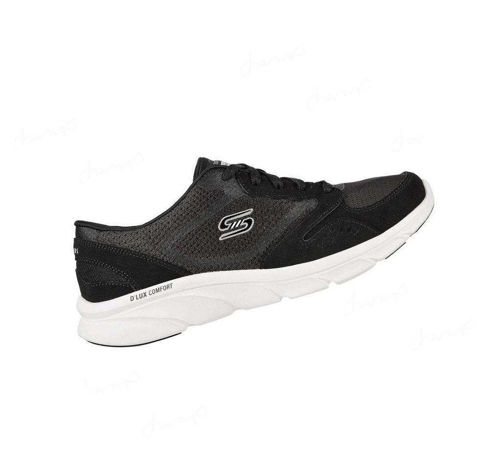 Zapatos Casuales Skechers Relaxed Fit: D'Lux Comodidad - Plenty Success Mujer Negras Blancas | A963Q_AR