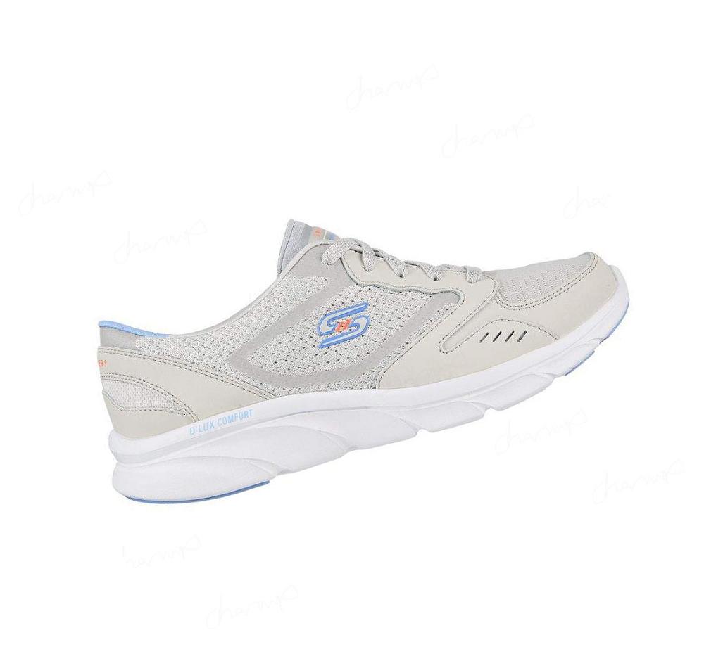 Zapatos Casuales Skechers Relaxed Fit: D'Lux Comodidad - Plenty Success Mujer Gris | A988A_AR