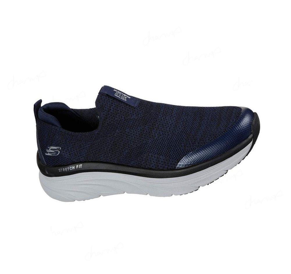 Zapatos Casuales Skechers Relaxed Fit: D\'Lux Walker - Quick Upgrade Hombre Azul Marino | T639G_AR