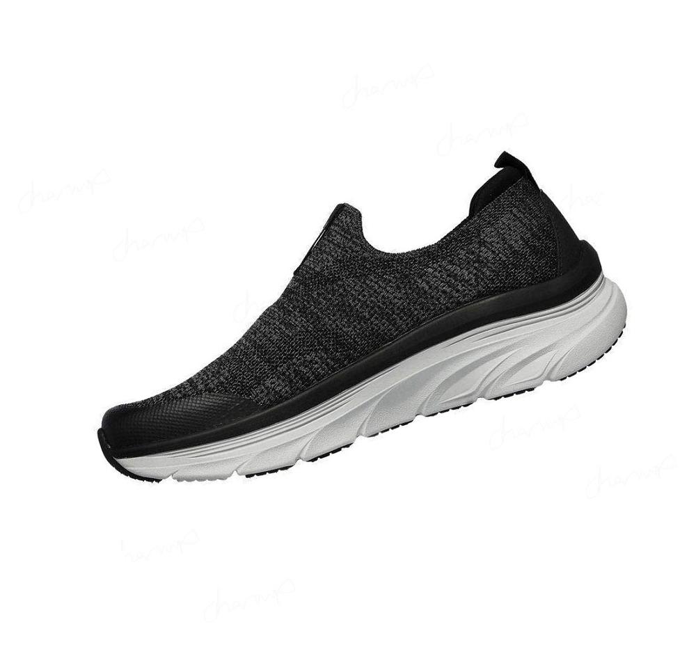 Zapatos Casuales Skechers Relaxed Fit: D'Lux Walker - Quick Upgrade Hombre Negras Blancas | T650L_AR