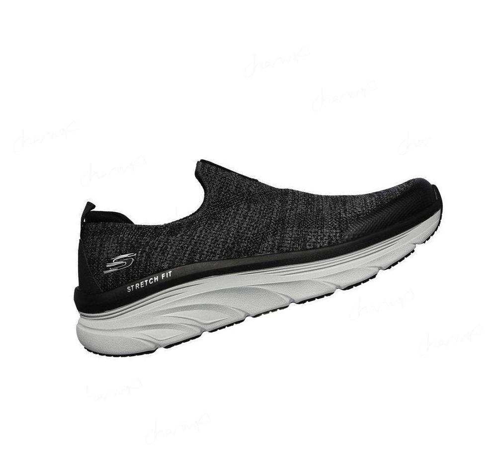 Zapatos Casuales Skechers Relaxed Fit: D'Lux Walker - Quick Upgrade Hombre Negras Blancas | T650L_AR